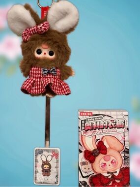 Baby Three Oli's Wardrobe Plush Bunny Pendant Saffron Bunny